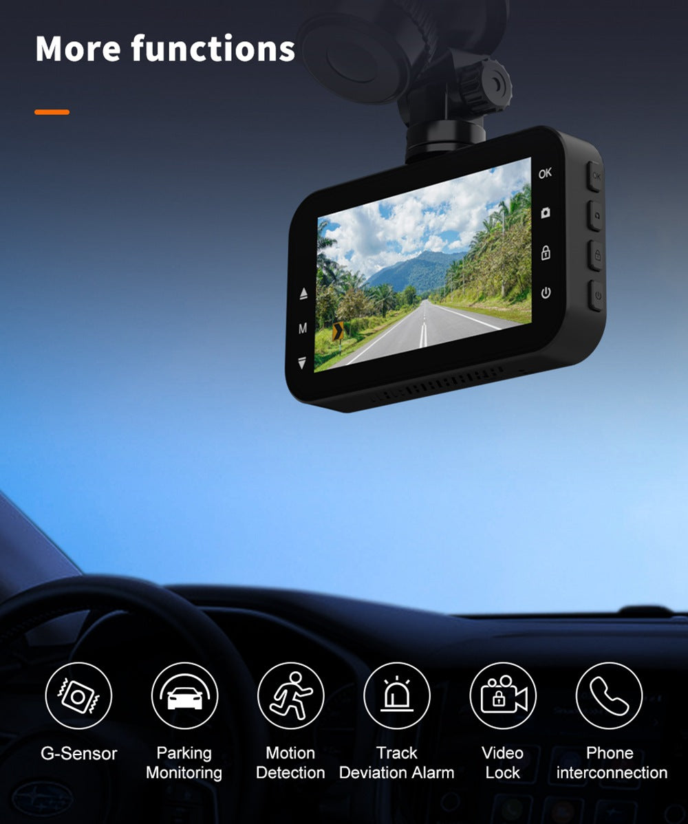 1080P Front&Rear Dual Dash Cam-Night Vision&wide -Angle Dvr