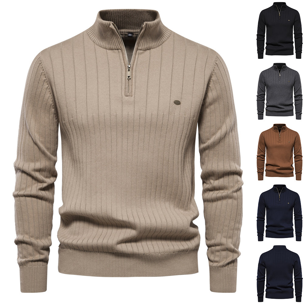 Men's Half -Zipper pullover Sweater