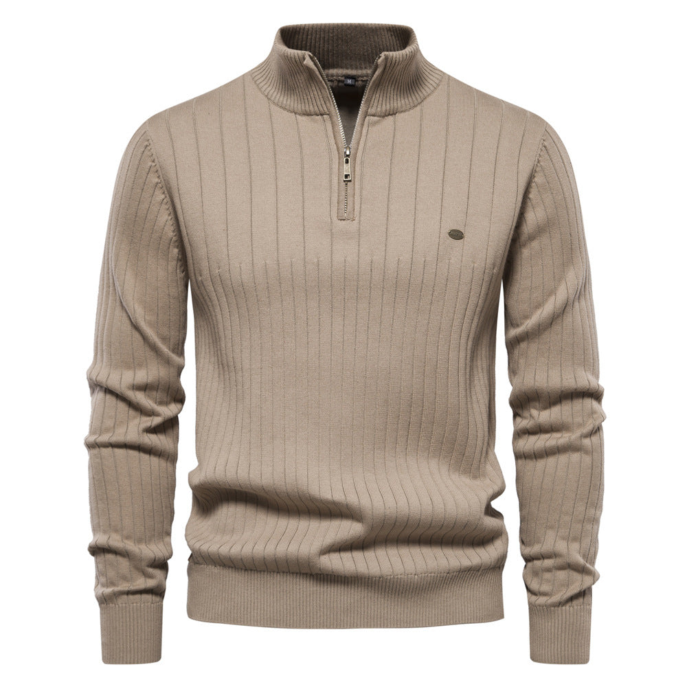 Men's Half -Zipper pullover Sweater