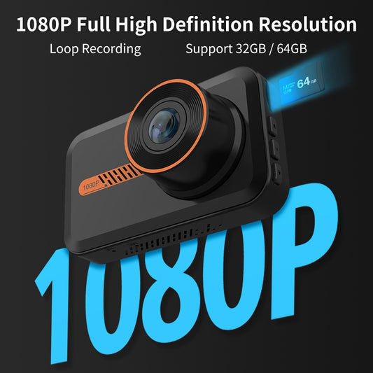 1080P Front&Rear Dual Dash Cam-Night Vision&wide -Angle Dvr