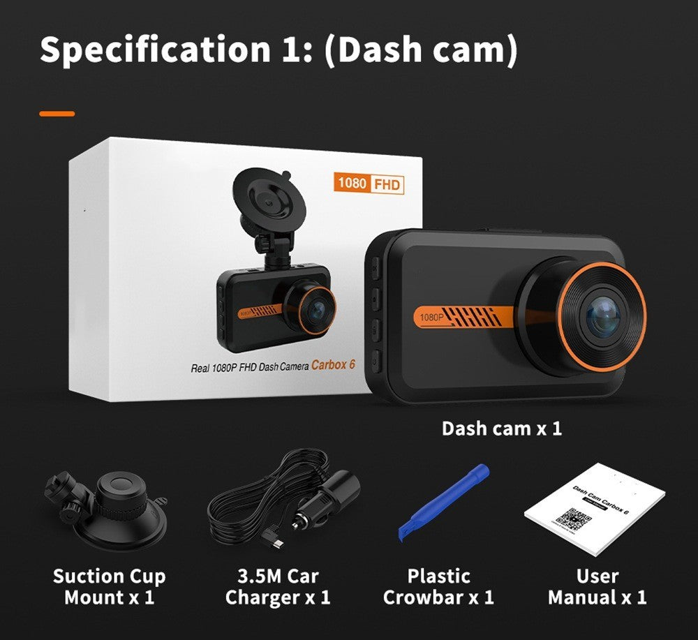 1080P Front&Rear Dual Dash Cam-Night Vision&wide -Angle Dvr