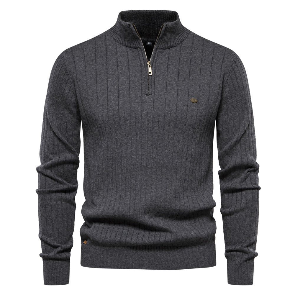 Men's Half -Zipper pullover Sweater