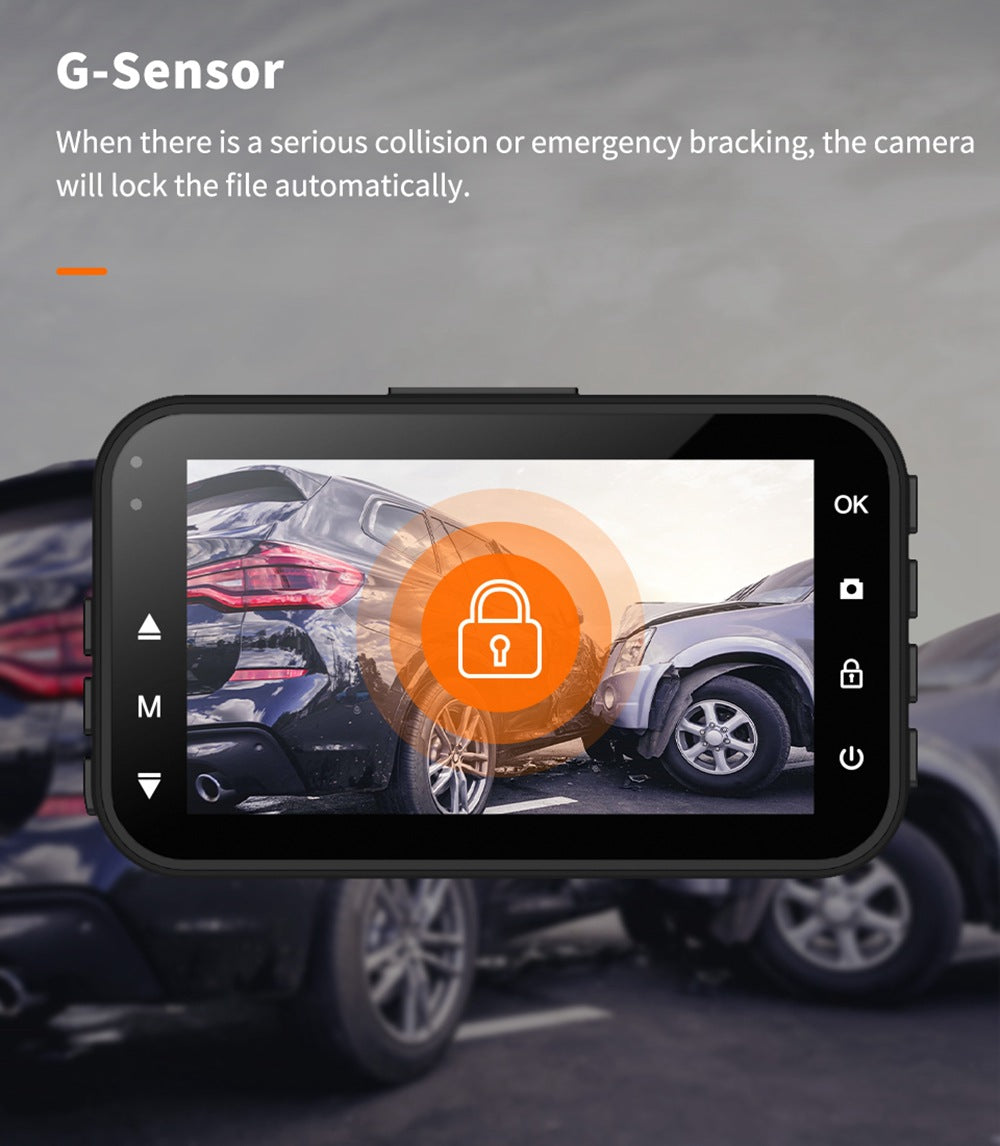 1080P Front&Rear Dual Dash Cam-Night Vision&wide -Angle Dvr