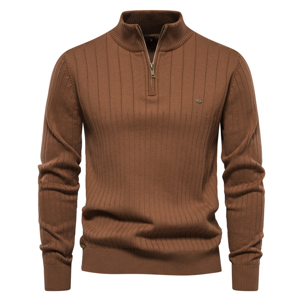 Men's Half -Zipper pullover Sweater